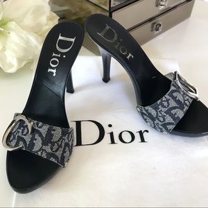 DIOR Denim colored logo sexy shoes